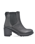 Zaira S1114 - Women's Black Leather Ankle Boots