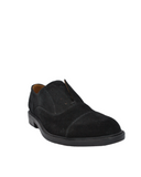 Joyce Milano - Men's Suede Slip-on Derby Shoes - Black