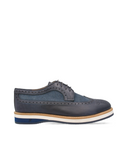 Joyce Milano - Men's Leather Derby Brogues - Blue