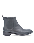 Zaira D2 Plain  - Women's Black Leather Ankle Boots