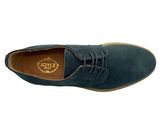 Joyce Milano - Men's Suede Derby Shoes - Blue