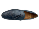 Joyce Milano - Men's Leather Loafers - Blue